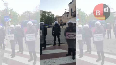 Dispositivo policial para el desalojo del asentamiento de Vallcarca