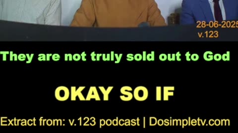 They are not truly sold out to God.