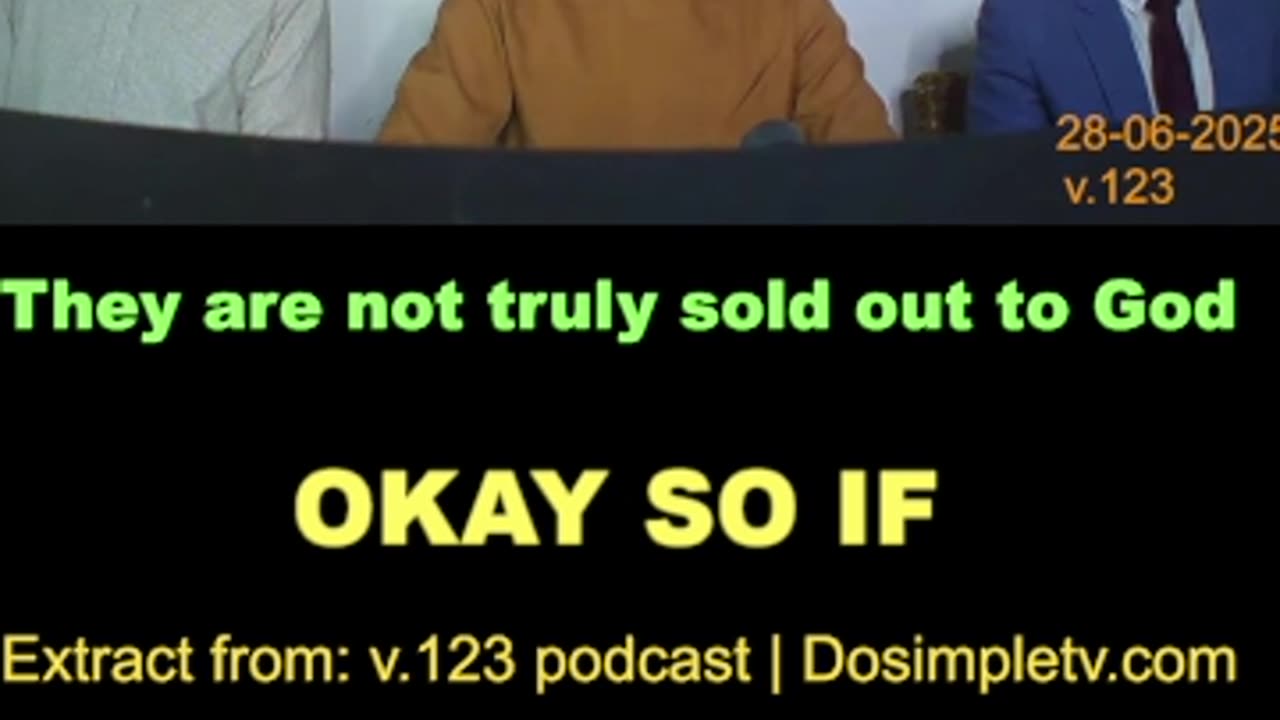 They are not truly sold out to God.