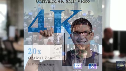KATOVJJTS PTZ Camera 4K UHD with 20X Optical Zoom,Video Conference Room Camera,L