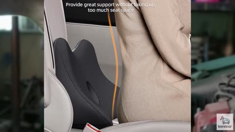 Benazcap Lumbar Support Pillow for Car, Lower Back Support Pillow, Memory Foam S