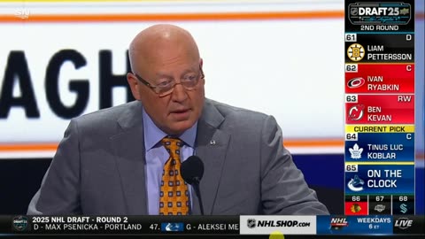 Le Repêchage de la ligue Nationale de Hockey 2025 2-7 Rondes