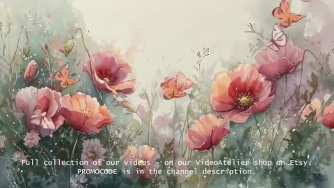 Poppy Field Ambience | Stress Relief | Deep Sleep and Relaxation | Self Care for You