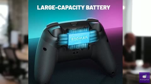 ECHTPower Wireless PC Gaming Controller - Hall Effect Joystick, 2.4G & Wired 100