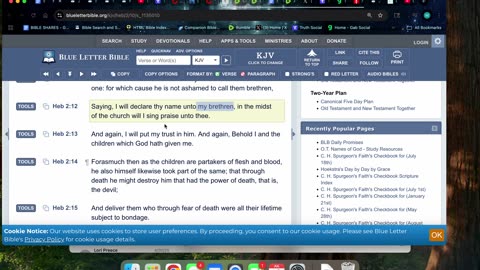 7/19/25 Heb 2:10 CHRIST (GOD’S WORD) makes us ONE Family with GOD