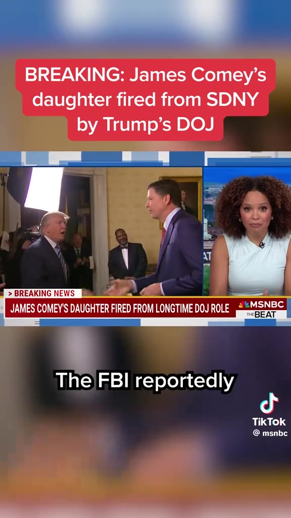 BREAKING ⛔️James Comeys daughter fired from SDNY by Trumps DOJ