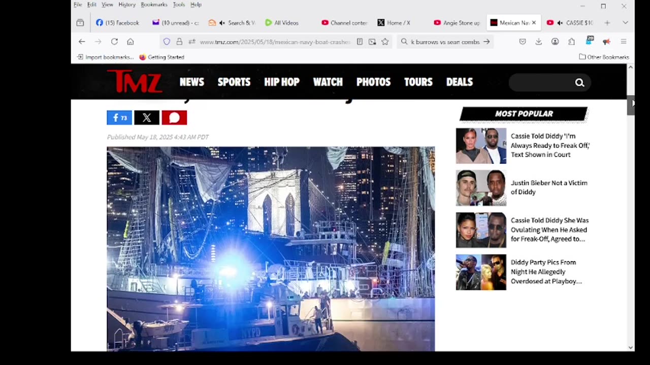 NYC Boat Crash Vessel Plows Into Brooklyn Bridge ... 2 dead, at Least 19 Injured