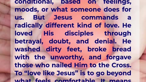 Love Like Jesus
