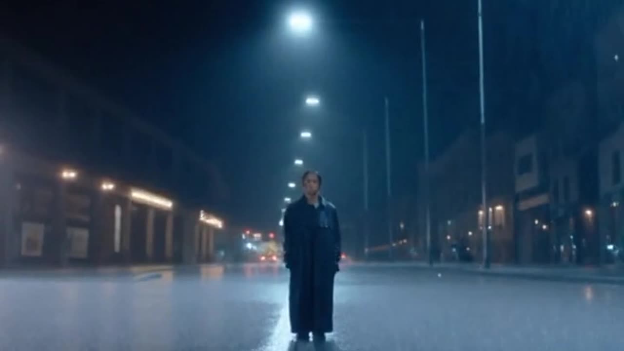 Woman in Rain Looking Into Camera | Cinematic Moody Aesthetic