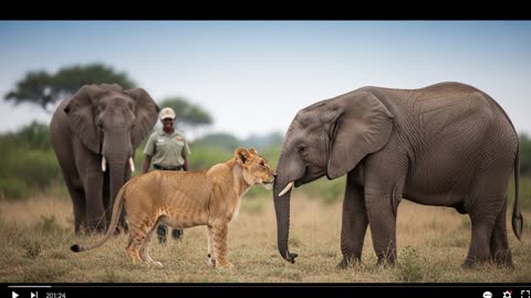Lion Saves Baby Elephant A Story of Unlikely Friendship