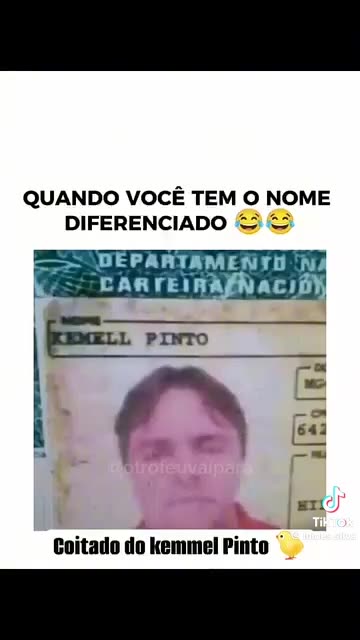 Motorista com nome diferenciado