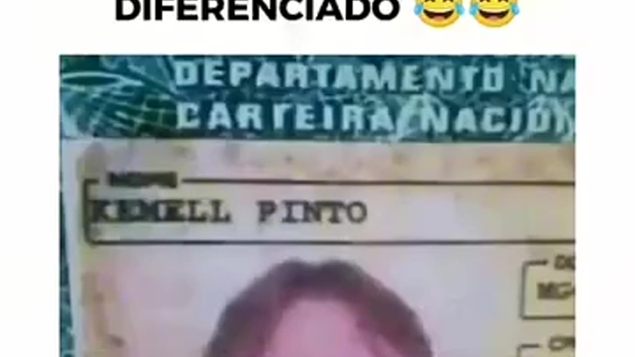 Motorista com nome diferenciado
