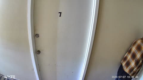 July 7, Neighbor going in & out 46 times