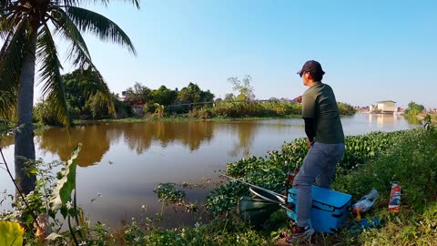 The Thrill of Catching Tilapia in a Tropical Lake