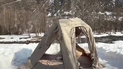 Camping in Snow and Fishing always had a great Experience