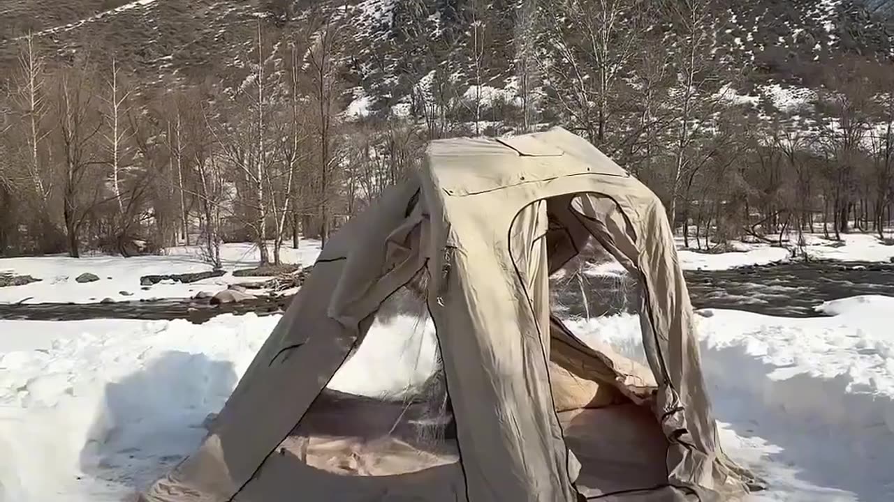 Camping in Snow and Fishing always had a great Experience