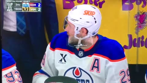 Oilers C #29 Leon Draisaitl 🥅(4)🏒Backhand Goal