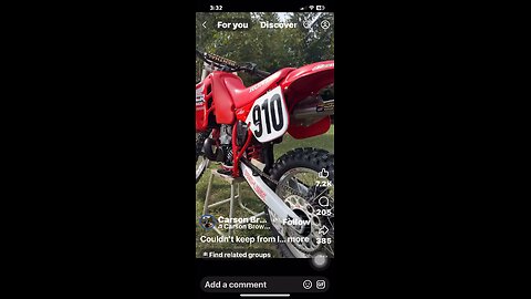 Blood Red Honda CR500