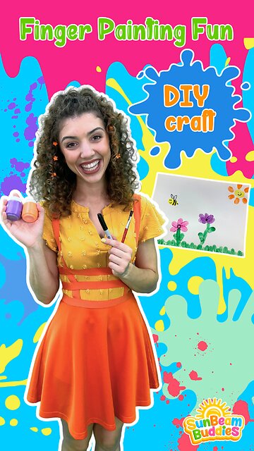 Finger Painting Fun 🎨 Craft for Kids