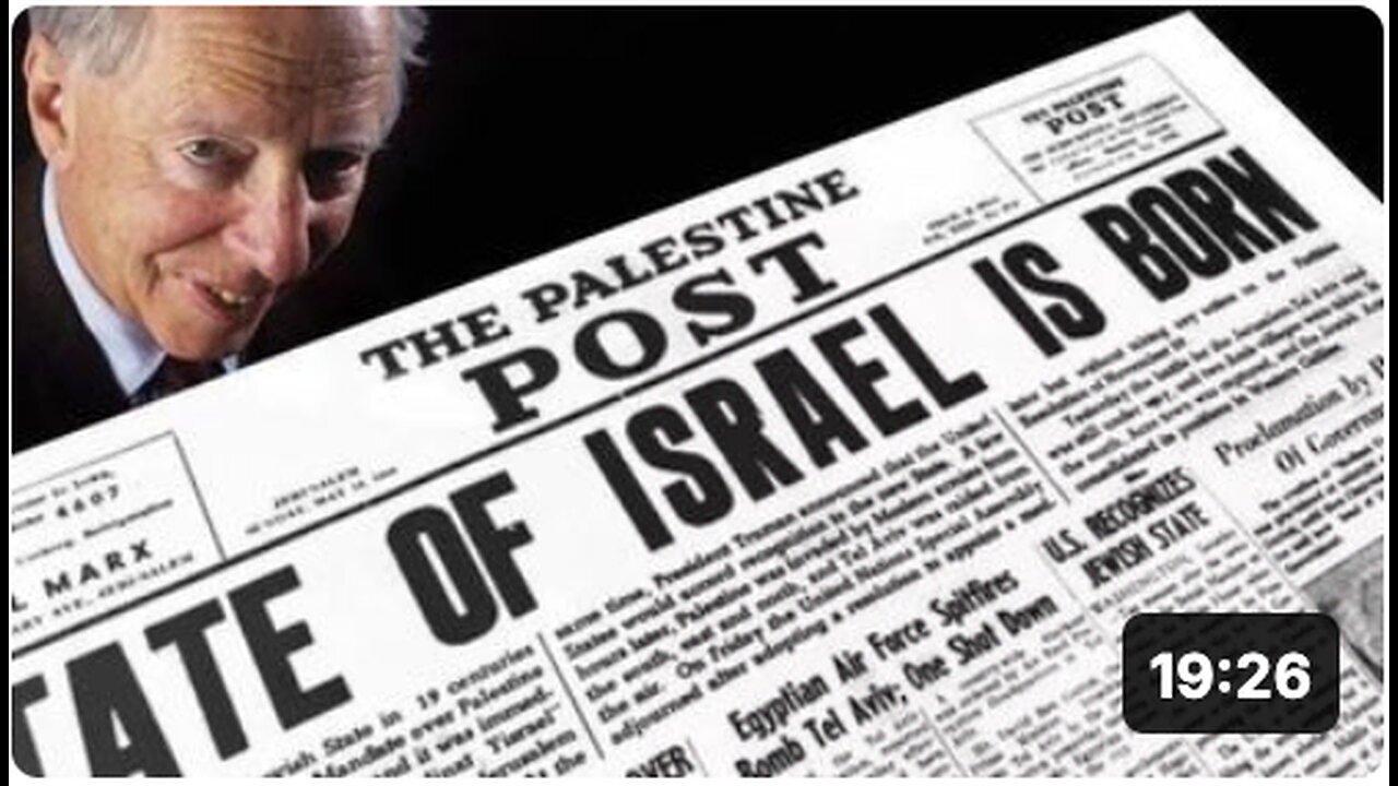 "Jacob Rothschild: The Untold Story of My Family's Role in Creating Israel"