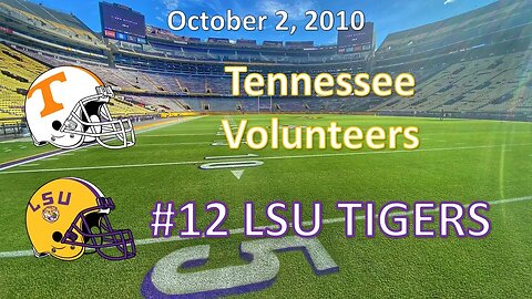 10/2/10 - Tennessee vs #12 LSU