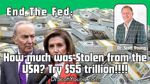 How many were Stolen from the USA? Try $55 trillion!!!