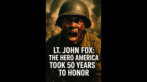 Lt. John Fox: The Hero America Took 50 Years to Honor