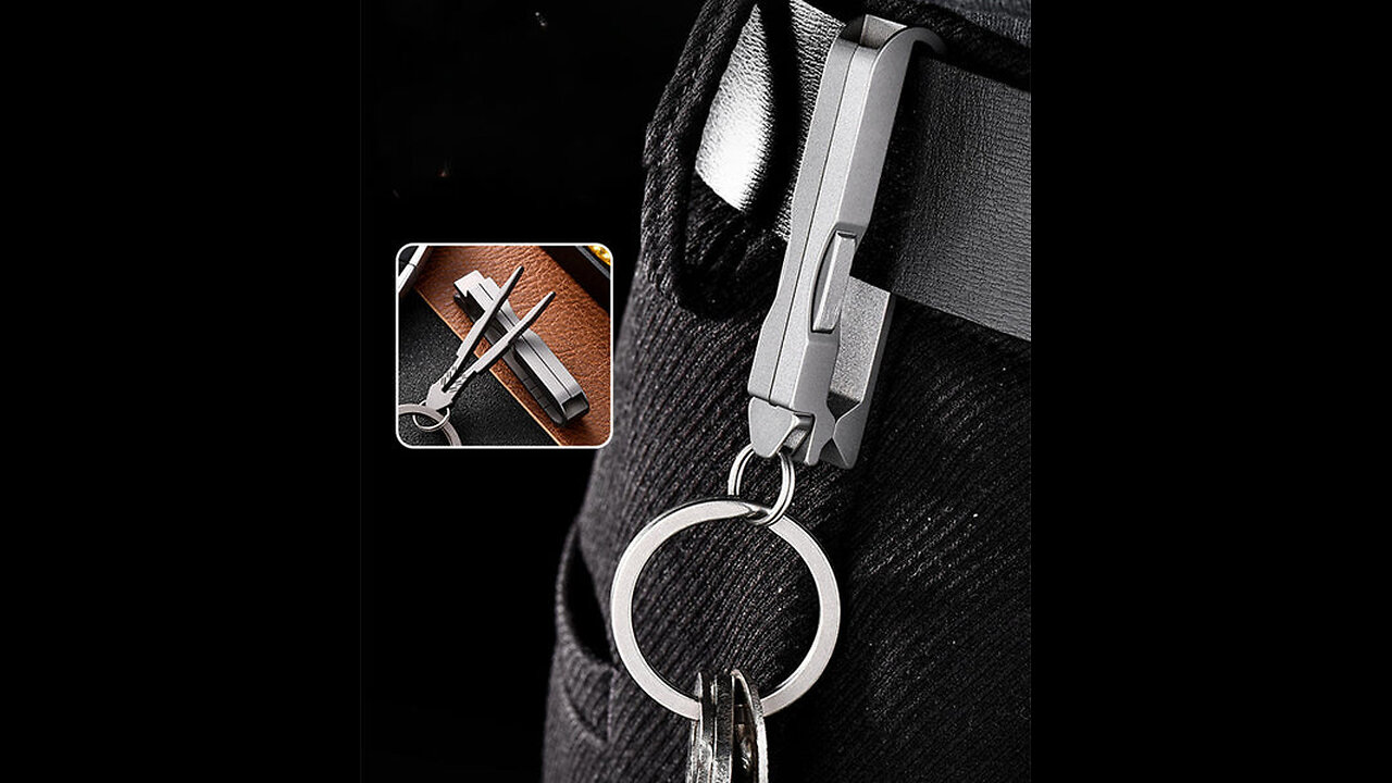 Titanium Alloy EDC Car Keychain