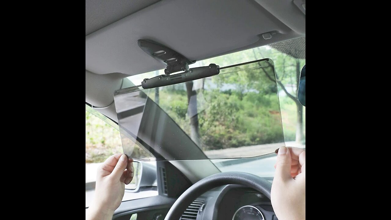 Car Anti-Glare Anti-UV Sun Visor, with Adjustable Angle, Compatible with All Types of Vehicles