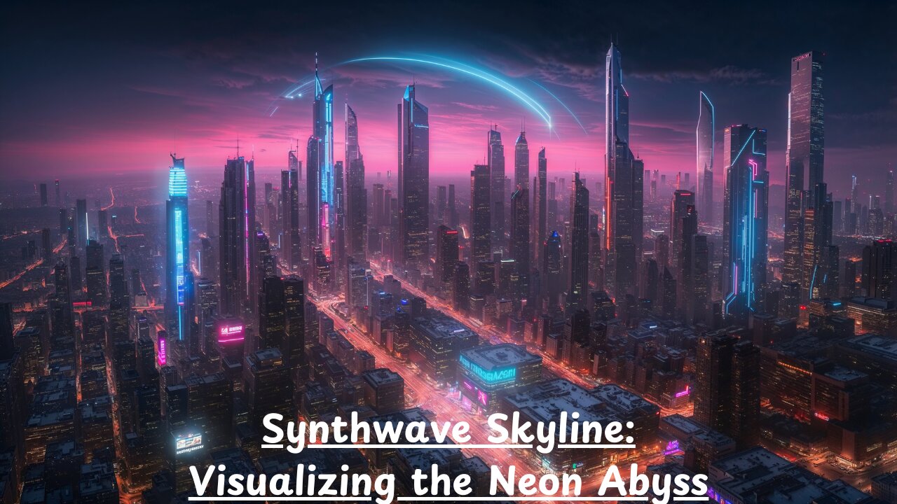 "Synthwave Skyline: Visualizing the Neon Abyss" / 1 Hour Dynamic Ambience