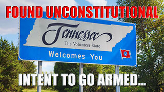 GUN LAW UNCONSTITUTIONAL!