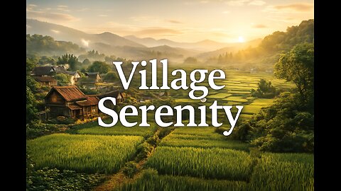 Village Serenity – Relaxing Music with Peaceful Countryside Scenery