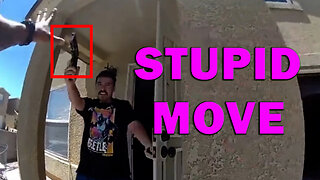 Suspect Emerges From Home Pointing BB Gun Right At The Officer On Video! LEO Round Table S10E154