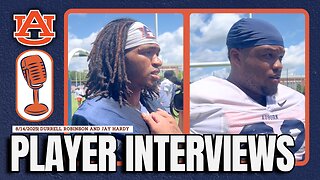 Durrell Robinson and Jay Hardy After Practice | Auburn Football Q&A 8/14/25