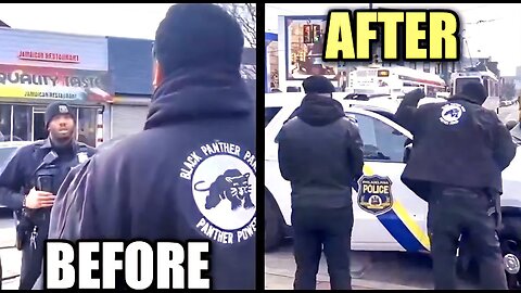 Terrified Cops FLEE the Scene When They Spot the Black Panthers