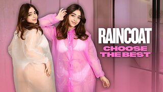 Raincoat Try-On Haul 4K | Clear Pink and Sheer White | Which Wins?