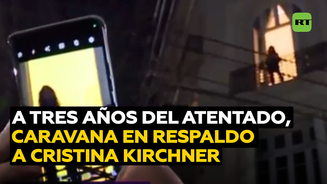 Realizan caravana en apoyo a Cristina Kirchner a tres años del intento de atentado en su contra