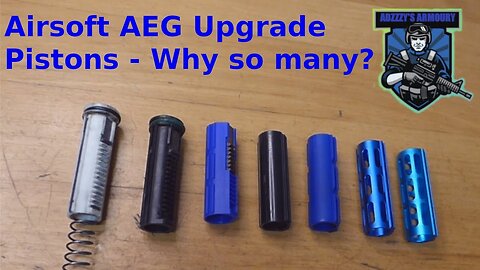 Different upgrade pistons for airsoft guns AEG