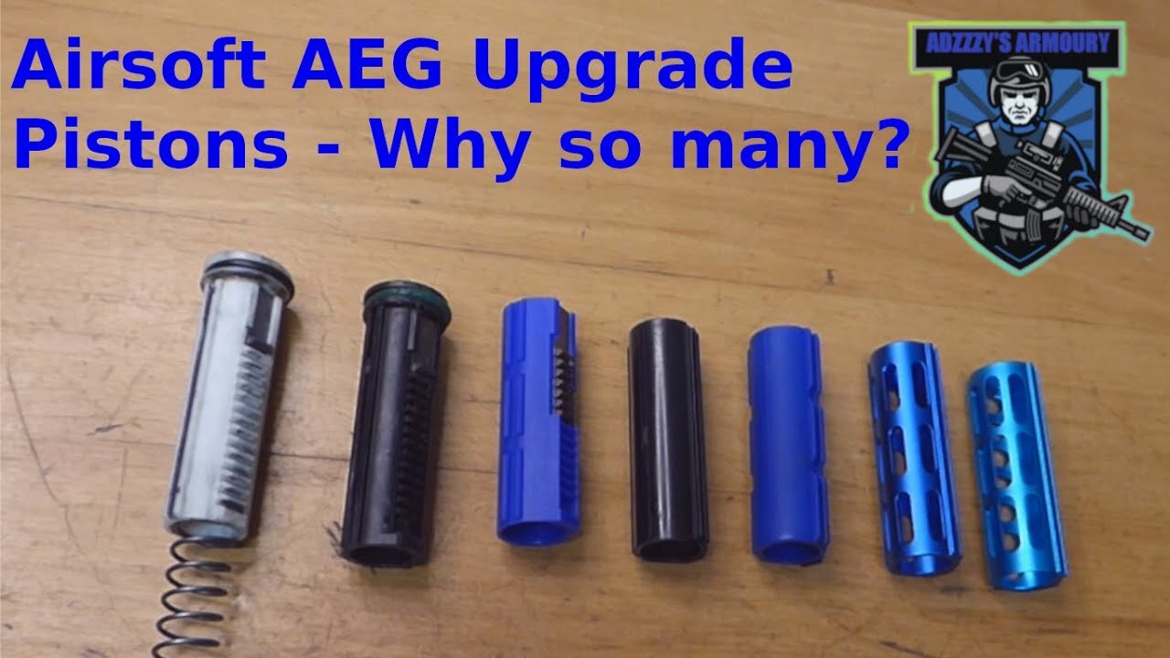 Different upgrade pistons for airsoft guns AEG