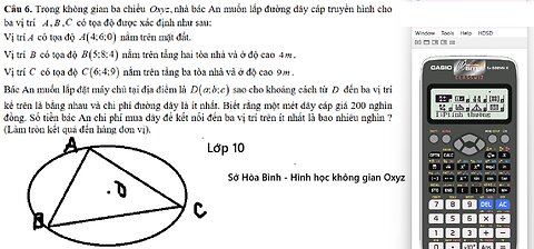 Sở Hòa Bình: Trong không gian ba chiều,Oxyz nhà bác An muốn lắp đường dây cáp truyền hình cho