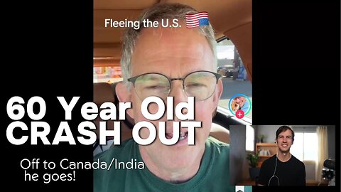 60 Year Old Democrat CRASHES OUT To Canada