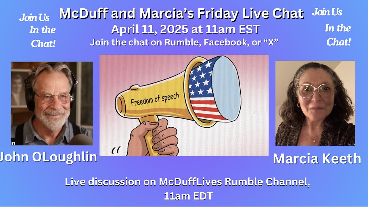 McDuff and Marcia's Friday Live Chat April 11, 2025