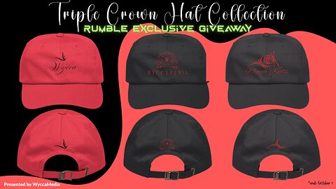 🔥 BIG ANNOUNCEMENT ! 👑 TRIPLE CROWN GIVEAWAY LAUNCH 👑 - Win All 3 WYCCA Hats! 703/1000 Viewers