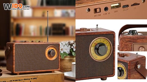 📻 Vintage Vibes, Modern Sound! - Bluetooth Retro Speaker 🔊