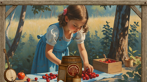 Relaxing Appalachian Bluegrass 【011】 Banjo & Fiddle “Cherry Queen” Magic - Story in Description