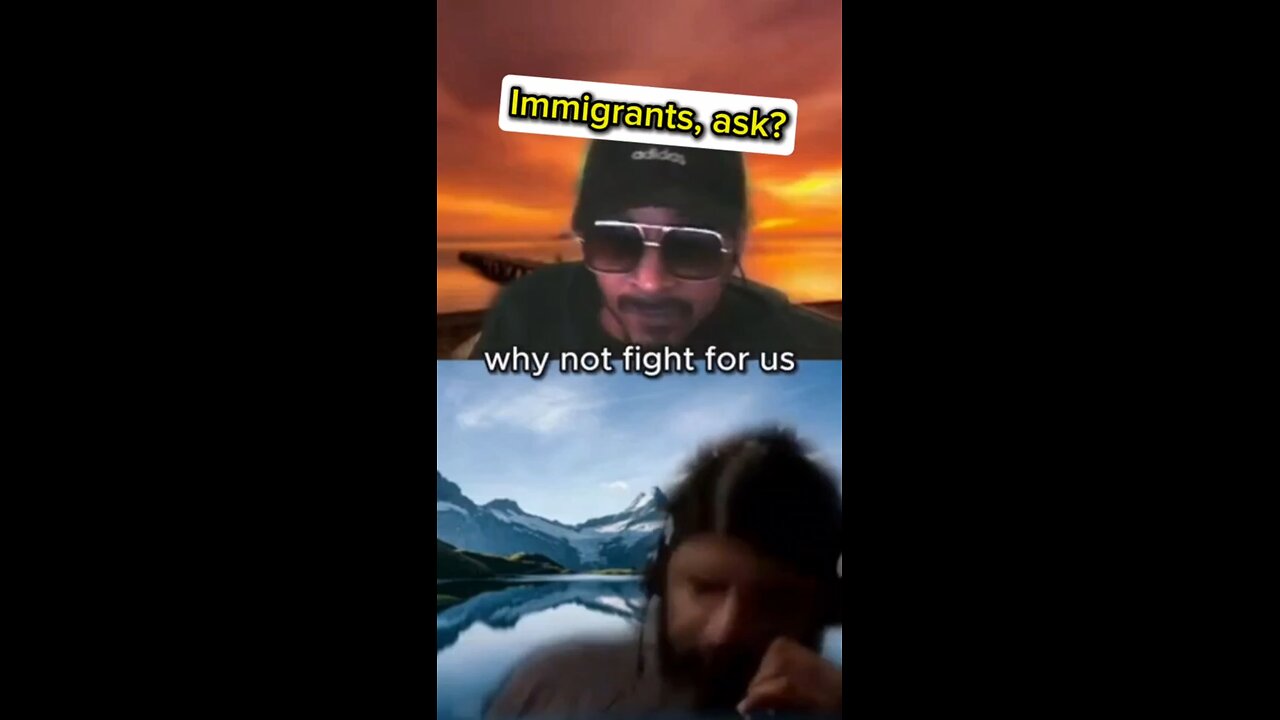 Immigrants ask why we don't help fight the immigration battle with you.