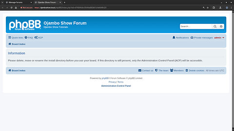Install phpBB Online Forum