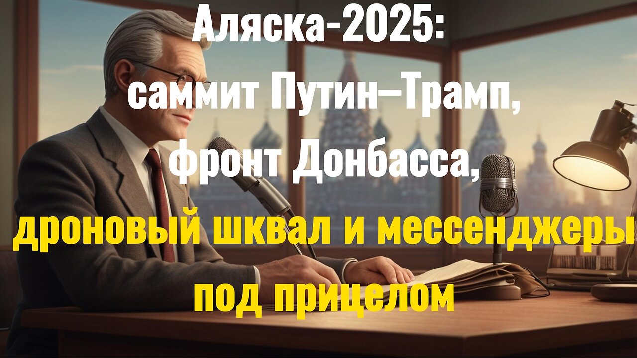 Аляска-2025: саммит Путин–Трамп, фронт Донбасса, дроновый шквал и мессенджеры под прицелом