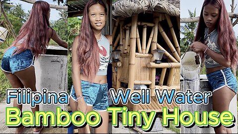 🇵🇭 Filipina Province Well Water & Bamboo Solar Tiny House OFF GRID ISLAND FAMILY PHILIPPINES LIVING