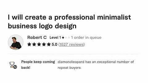 I will create a professional minimalist business logo design